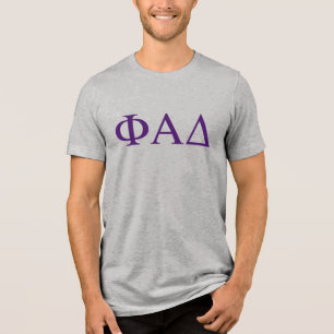Phi Alpha Delta griechische Buchstaben Tri-Blend Shirt