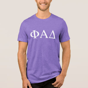 Phi Alpha Delta griechische Buchstaben Tri-Blend Shirt