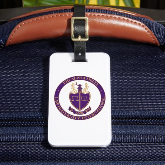 Phi Alpha Delta-Logo Gepäckanhänger (Vorderseite Insitu 2)