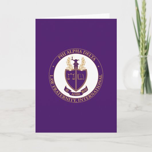 Phi Alpha Delta-Logo Karte (Vorderseite)