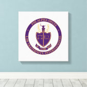 Phi Alpha Delta Logo Leinwanddruck (Insitu (Holzboden))