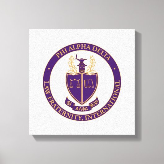 Phi Alpha Delta Logo Leinwanddruck (Vorderseite)