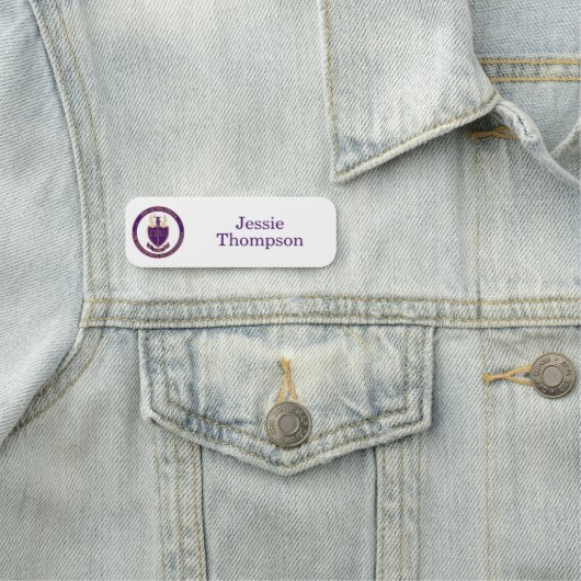 Phi Alpha Delta-Logo Namensschild (Beispiel)
