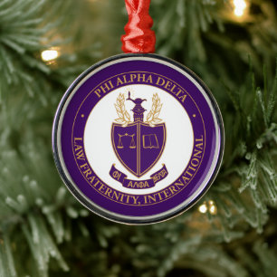 Phi Alpha Delta Logo Ornament Aus Metall