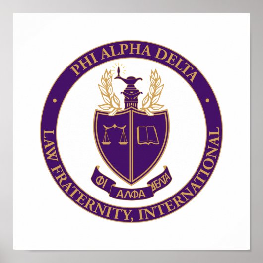 Phi Alpha Delta-Logo Poster (Vorne)