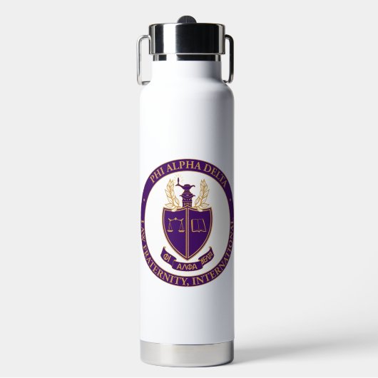 Phi Alpha Delta-Logo Trinkflasche (Vorderseite)