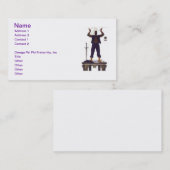 Phi-Brüderlichkeits-Visitenkarte Omegas P/in Visitenkarte (Vorne/Hinten)