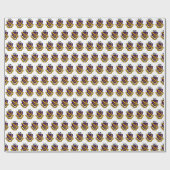 Phi Chi Theta | Farb-Wappen Geschenkpapier (Flach)