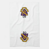 Phi Chi Theta | Farb-Wappen Geschirrtuch (Vertikal)