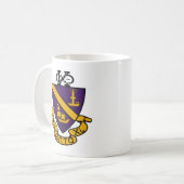 Phi Chi Theta | Farb-Wappen Kaffeetasse (Vorderseite Links)