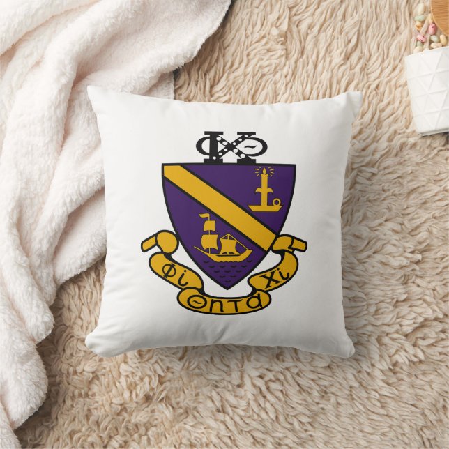 Phi Chi Theta | Farb-Wappen Kissen (Decke)