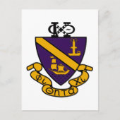 Phi Chi Theta | Farb-Wappen Postkarte (Vorderseite)