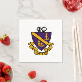 Phi Chi Theta | Farb-Wappen Serviette (Beispiel)