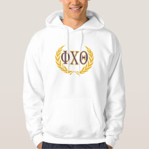 Phi Chi Theta Griechisch mit Kranz Hoodie