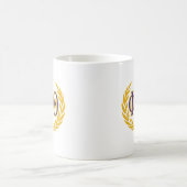 Phi Chi Theta | Griechisch mit Kranz Kaffeetasse (Mittel)