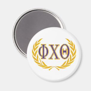 Phi Chi Theta Griechisch mit Kranz Magnet