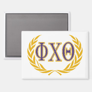 Phi Chi Theta Griechisch mit Kranz Magnet