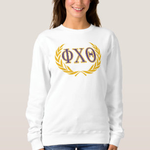 Phi Chi Theta Griechisch mit Kranz Sweatshirt