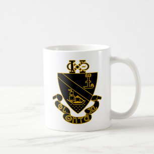 Phi Chi Theta Wappen Gold und Schwarz Kaffeetasse