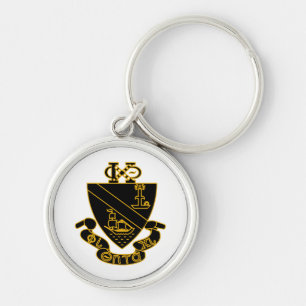 Phi Chi Theta Wappen Gold und Schwarz Schlüsselanhänger