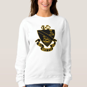 Phi Chi Theta-Wappen Gold und Schwarz Sweatshirt