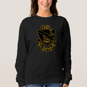 Phi Chi Theta-Wappen Gold und Schwarz Sweatshirt