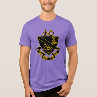 Phi Chi Theta Wappen | Gold und Schwarz Tri-Blend Shirt