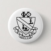 Phi Chi Theta Wappen | S/W Button (Vorderseite)