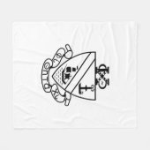 Phi Chi Theta Wappen | S/W Fleecedecke (Vorderseite (Horizontal))