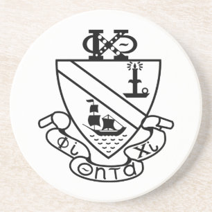 Phi Chi Theta Wappen S/W Getränkeuntersetzer