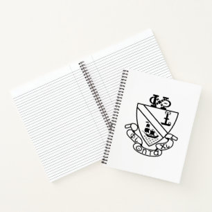Phi Chi Theta Wappen S/W Notizblock