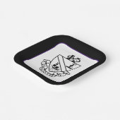 Phi Chi Theta Wappen | S/W Pappteller (Gewinkelt)