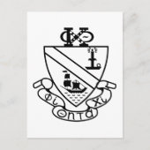 Phi Chi Theta Wappen | S/W Postkarte (Vorderseite)