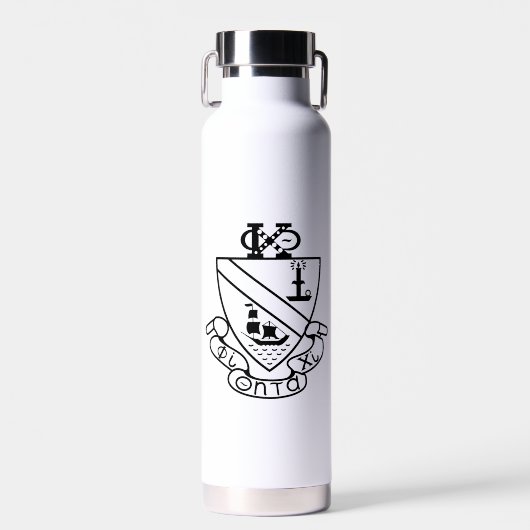 Phi Chi Theta Wappen | S/W Trinkflasche (Vorne)