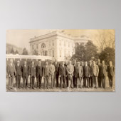 Phi Gam Leaders mit Calvin Coolidge Poster (Vorne)