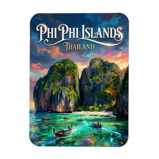 Phi Phi Inseln Thailand Magnet (Vertikal)