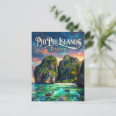 Phi Phi Islands Thailand Postkarte (Stehend Vorderseite)