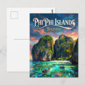 Phi Phi Islands Thailand Postkarte (Vorne/Hinten)