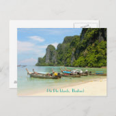 Phi Phi Islands, Thailand Postkarte (Vorne/Hinten)