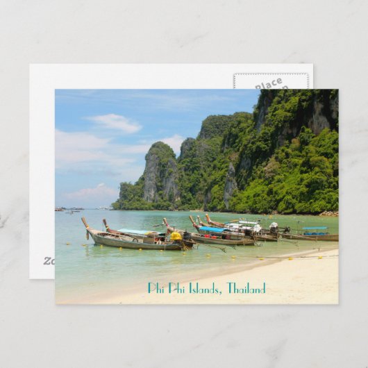 Phi Phi Islands, Thailand Postkarte (Vorne/Hinten)