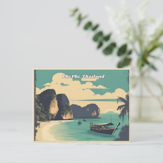 Phi Phi Thailand Postkarte (Stehend Vorderseite)