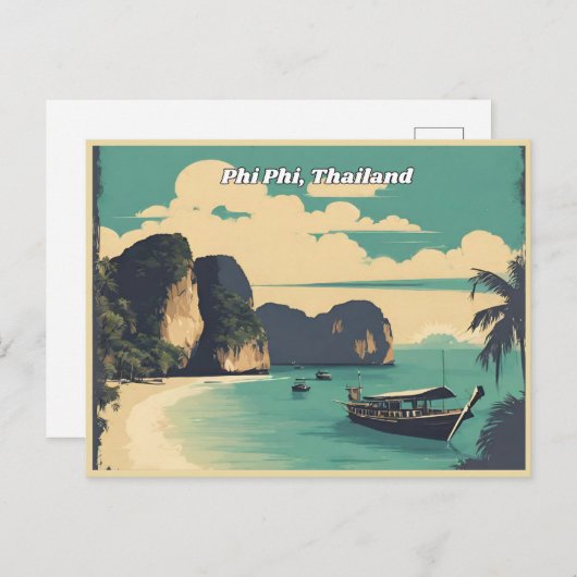 Phi Phi Thailand Postkarte (Vorne/Hinten)