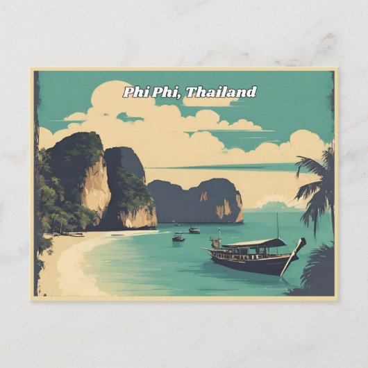 Phi Phi Thailand Postkarte (Vorderseite)