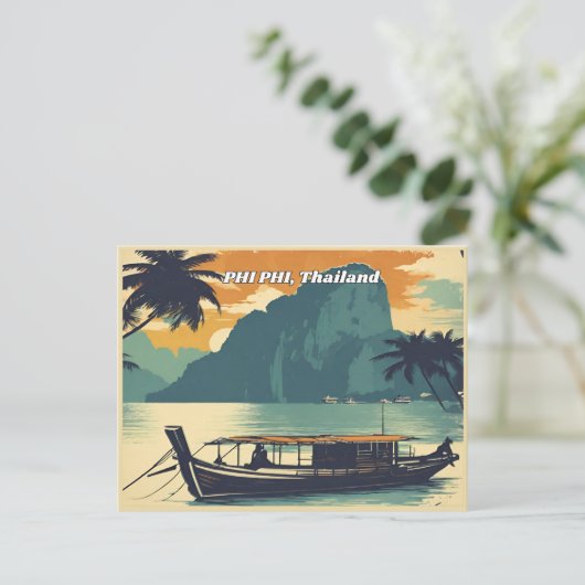Phi Phi Thailand Postkarte (Stehend Vorderseite)
