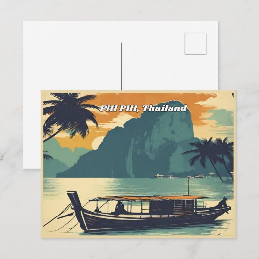Phi Phi Thailand Postkarte (Vorne/Hinten)