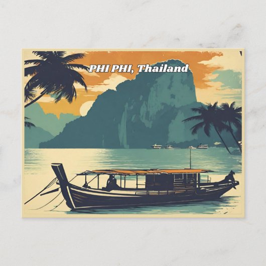Phi Phi Thailand Postkarte (Vorderseite)