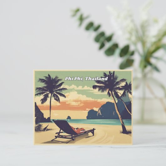 Phi Phi Thailand Postkarte (Stehend Vorderseite)