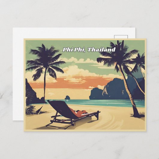 Phi Phi Thailand Postkarte (Vorne/Hinten)