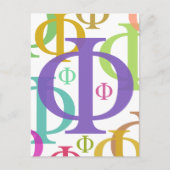Phi Postkarte (Vorderseite)