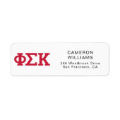 Phi Sigma Kappa Buchstaben (Vorne)